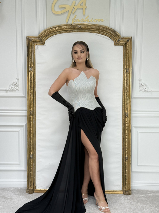 Rochie Dellama BLACK SILVER [8]