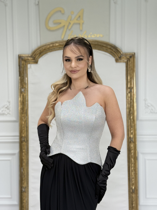 Rochie Dellama BLACK SILVER [6]