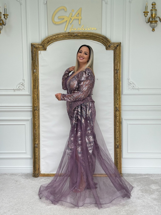 Rochie Dellassy SILVER PURPLE [4]