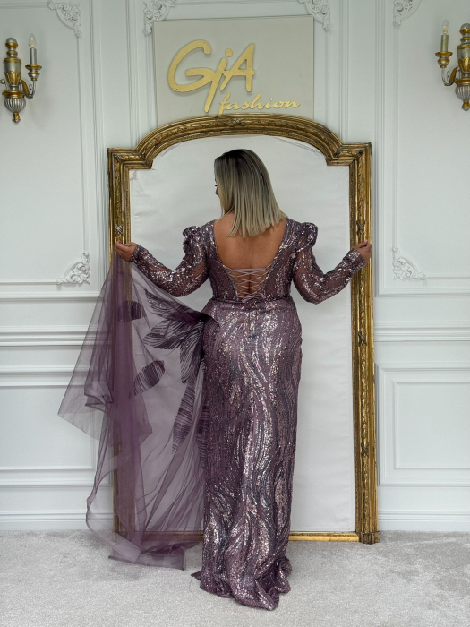 Rochie Dellassy SILVER PURPLE [5]