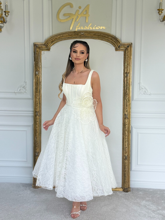 Rochie Derassa WHITE [5]