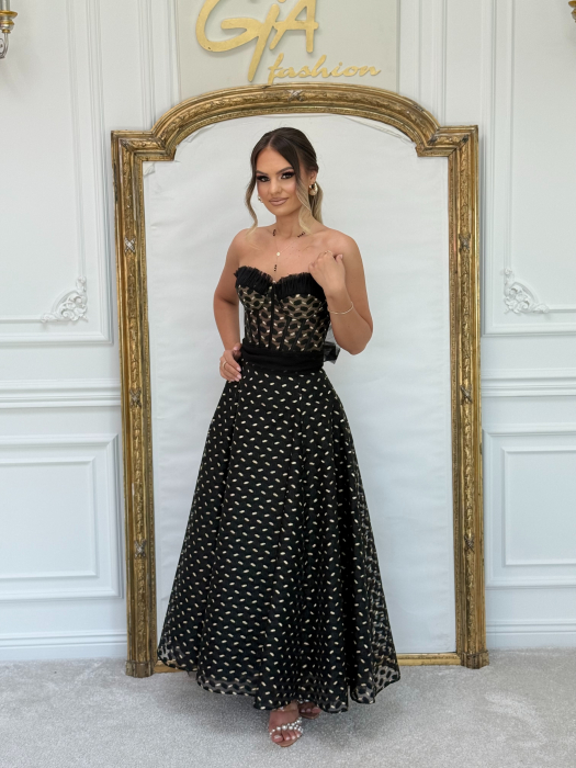Rochie Dorothy Black and Gold [4]