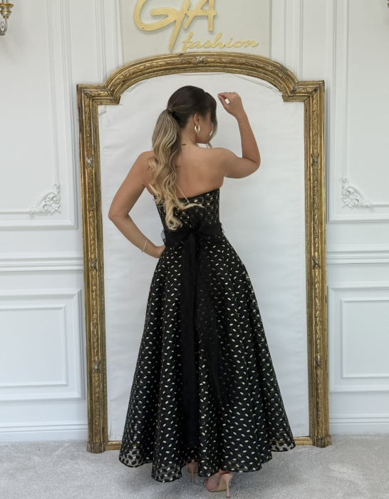 Rochie Dorothy Black and Gold [8]
