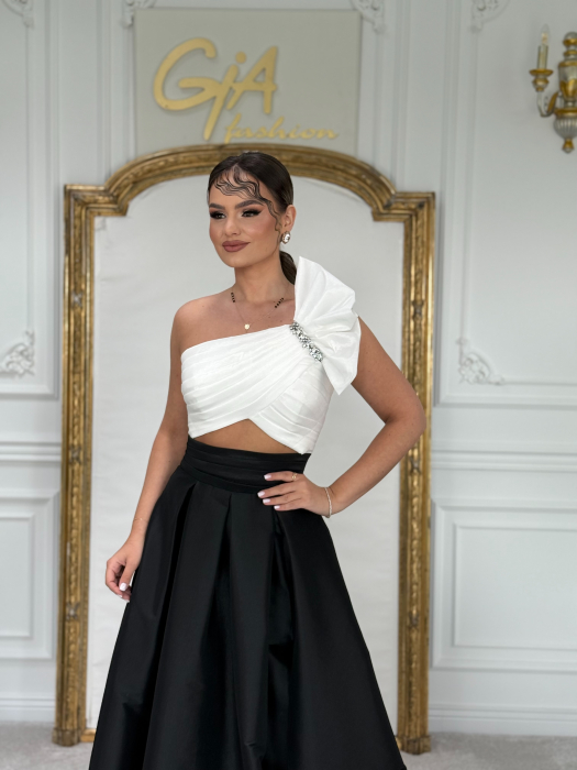 Rochie Duo Messy BLACK AND WHITE [2]
