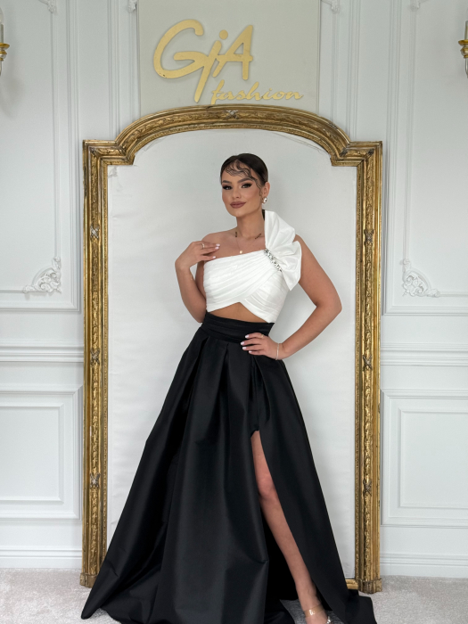 Rochie Duo Messy BLACK AND WHITE [5]