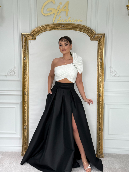 Rochie Duo Messy BLACK AND WHITE [3]