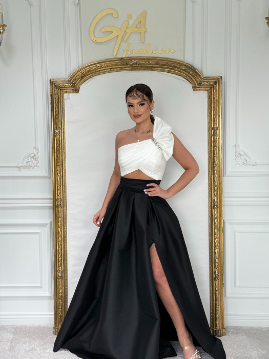 Rochie Duo Messy BLACK AND WHITE [8]