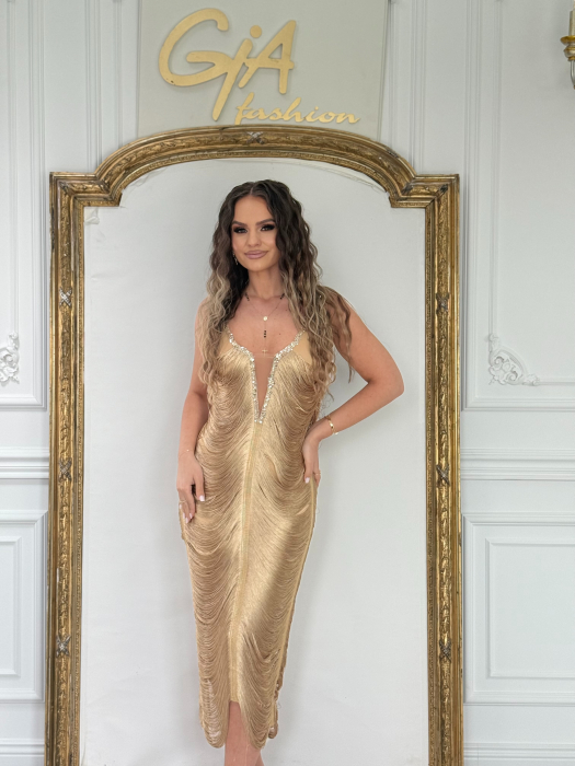 Rochie Ecallia Gold [7]