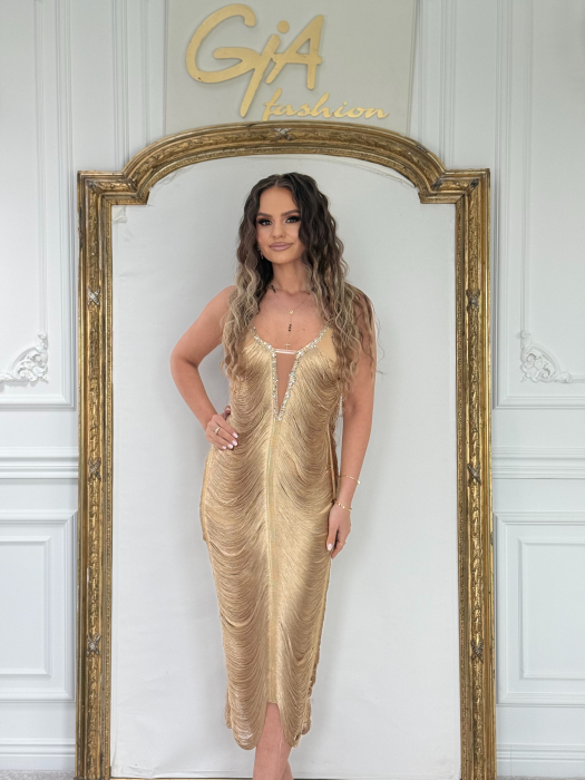 Rochie Ecallia Gold [5]