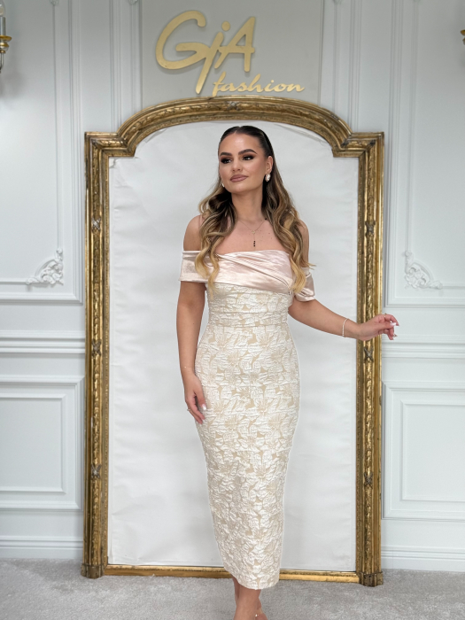 Rochie Edamia WHITE PINK [3]