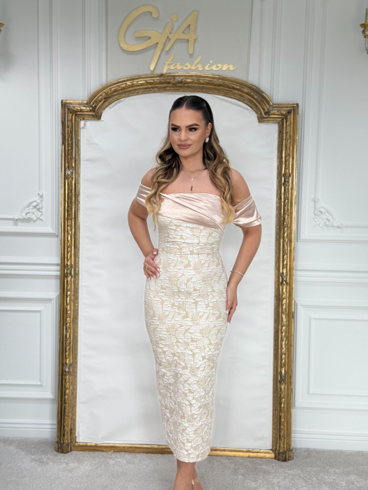 Rochie Edamia WHITE PINK [2]