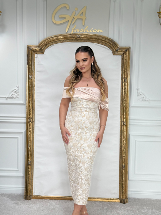 Rochie Edamia WHITE PINK [6]