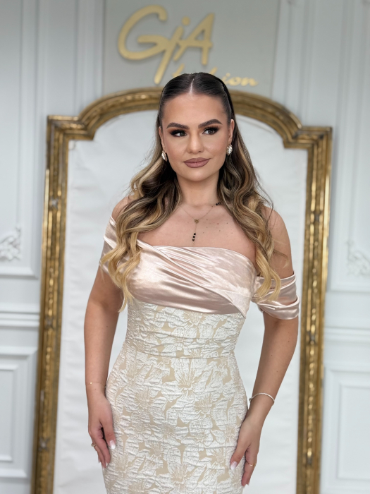 Rochie Edamia WHITE PINK [4]