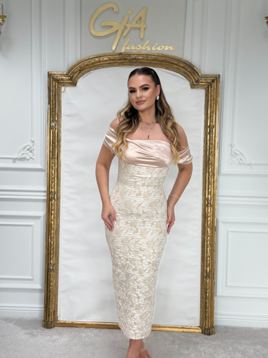 Rochie Edamia WHITE PINK [5]
