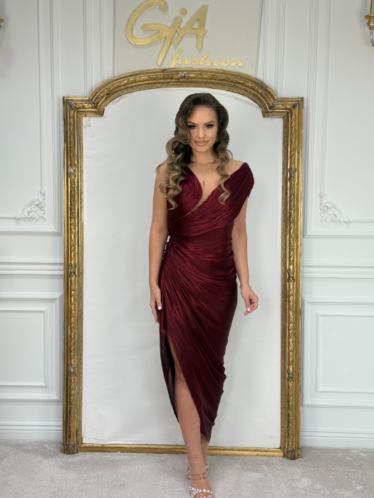 Rochie Elassia Bordo ( Livrare 7 zile ) [4]