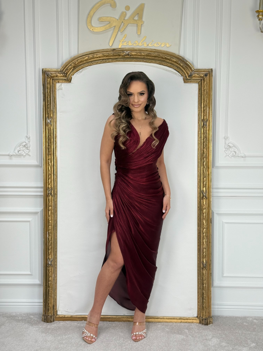 Rochie Elassia Bordo ( Livrare 7 zile ) [6]