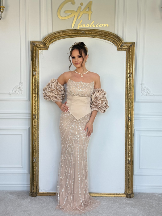 Rochie Erezia Beige [7]