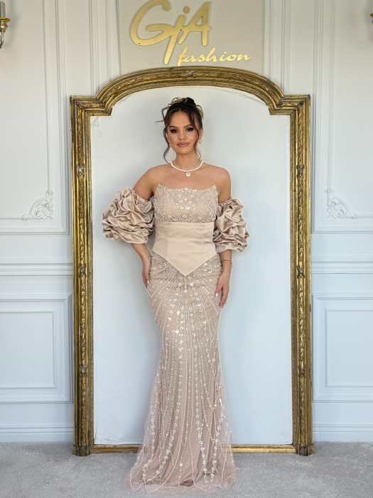 Rochie Erezia Beige [8]