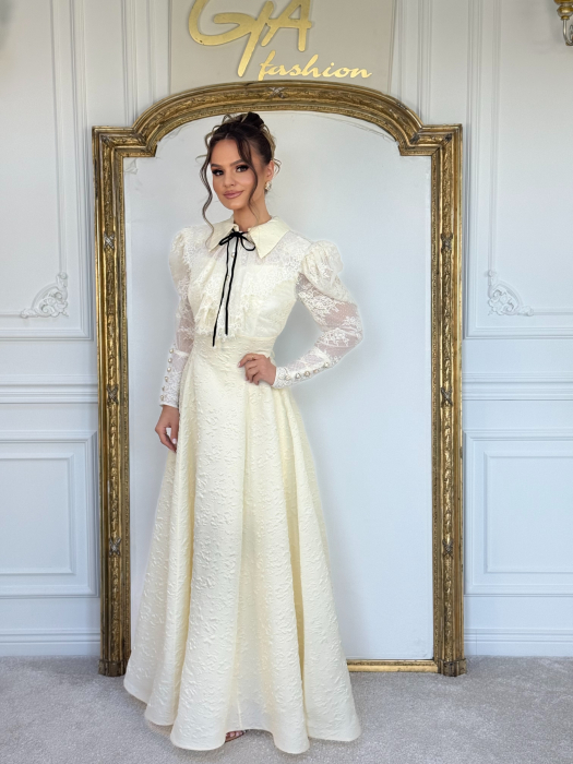 Rochie Evella Crem [10]