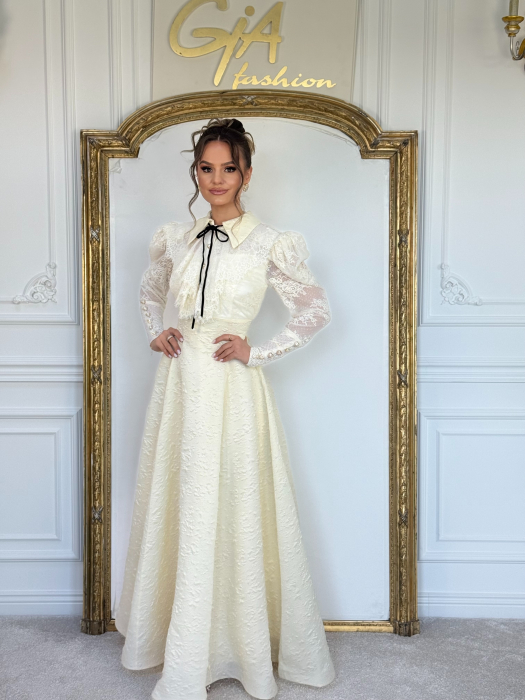 Rochie Evella Crem [7]