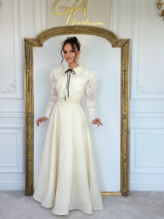 Rochie Evella Crem [3]