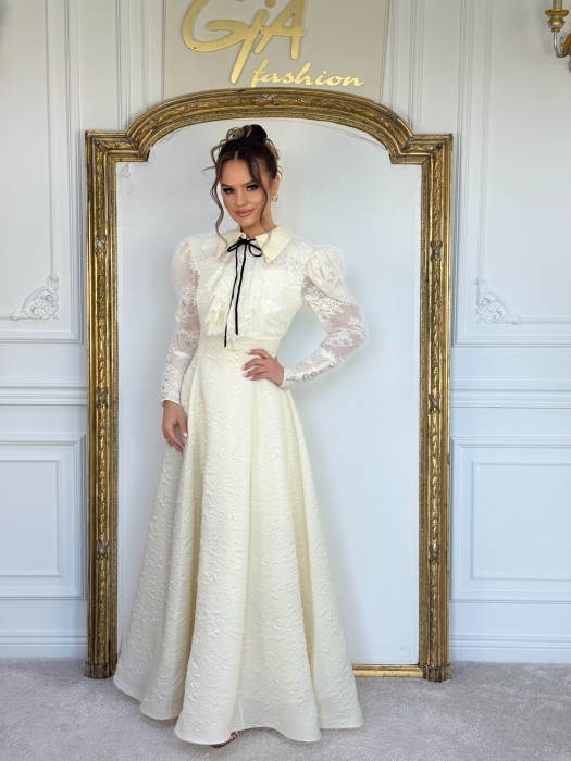 Rochie Evella Crem [5]