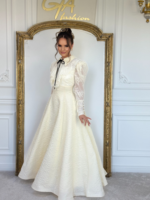 Rochie Evella Crem [4]