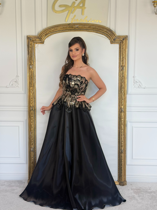 Rochie Evellia Black [5]