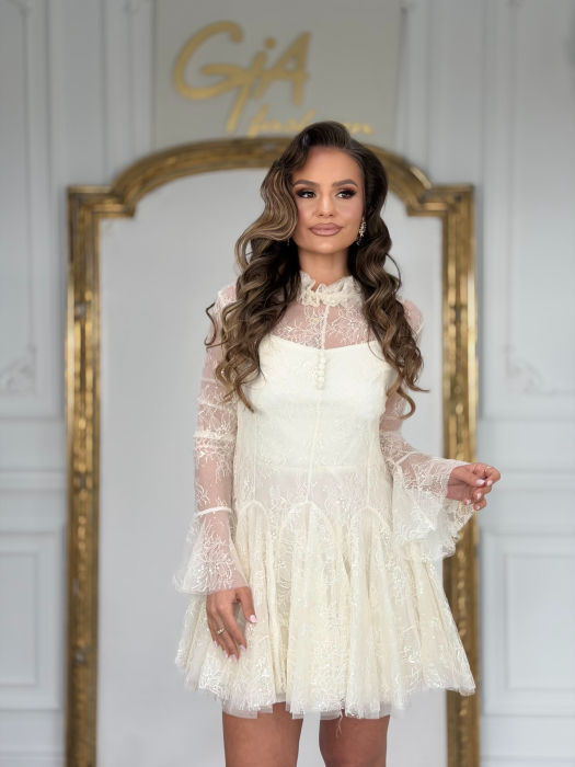 Rochie Evellia Crem [3]