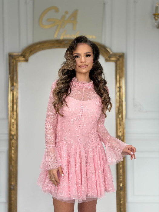 Rochie Evellia Pink [3]