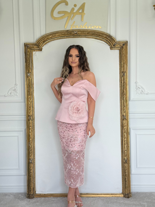 Rochie Evellia Pink [10]