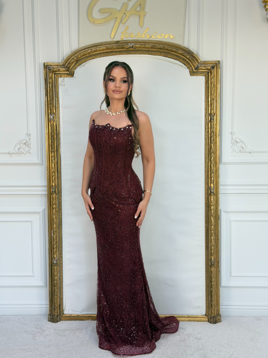 Rochie Ezella Bordo [7]