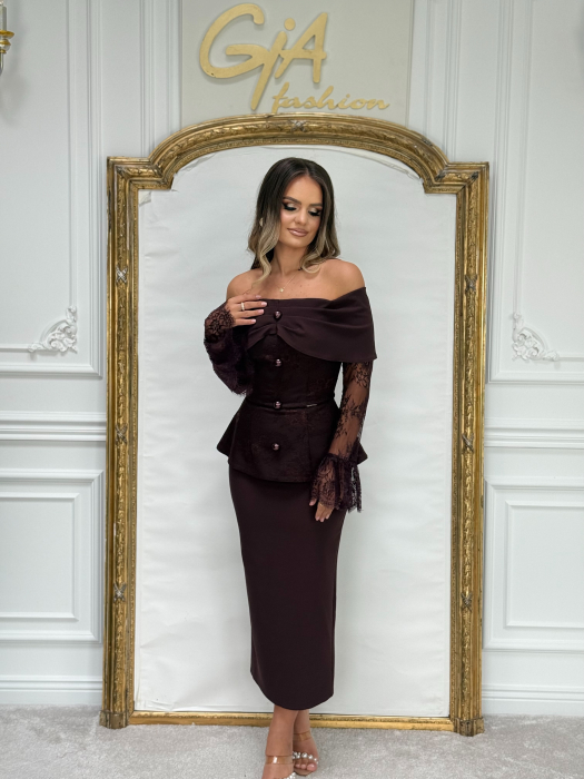 Rochie Ezissea brown [7]