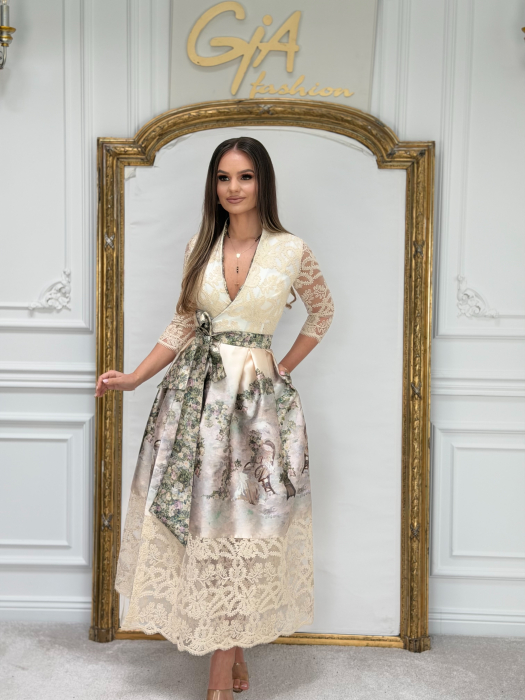 Rochie Falleza Beige [5]