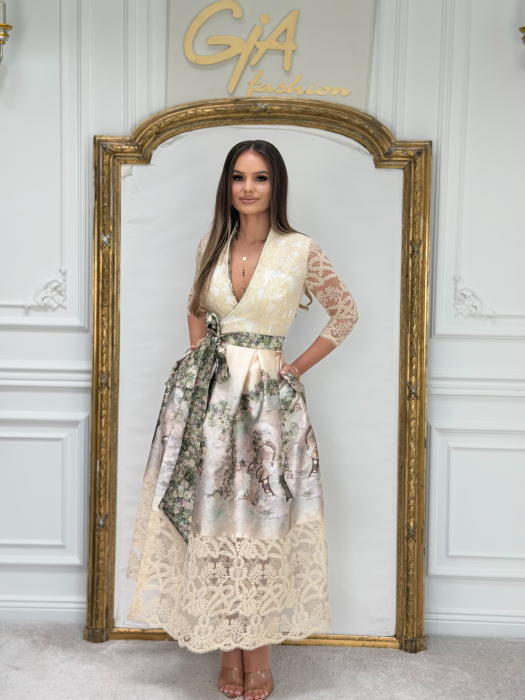 Rochie Falleza Beige [3]