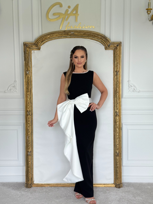 Rochie Fellisa BLACK AND WHITE [1]