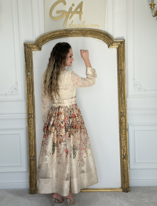 Rochie Flower Beige [7]