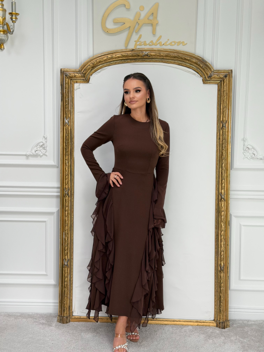 Rochie Leressat  maro [3]