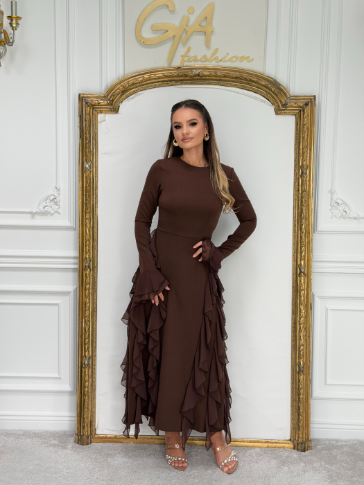 Rochie Leressat  maro [1]