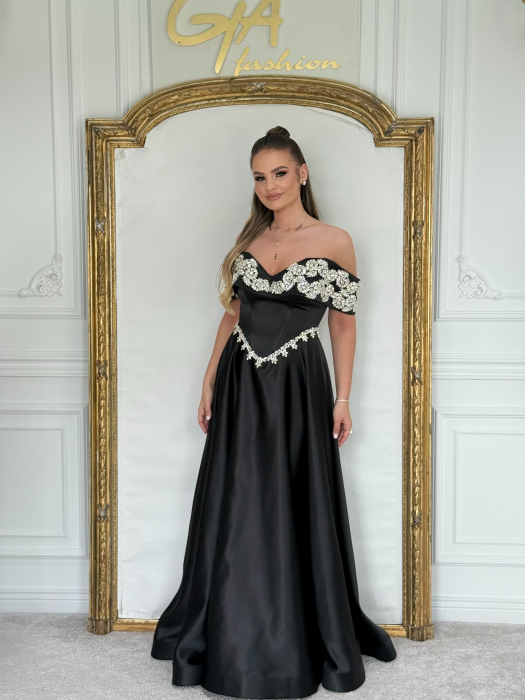 Rochie Julissa SILVER BLACK [1]