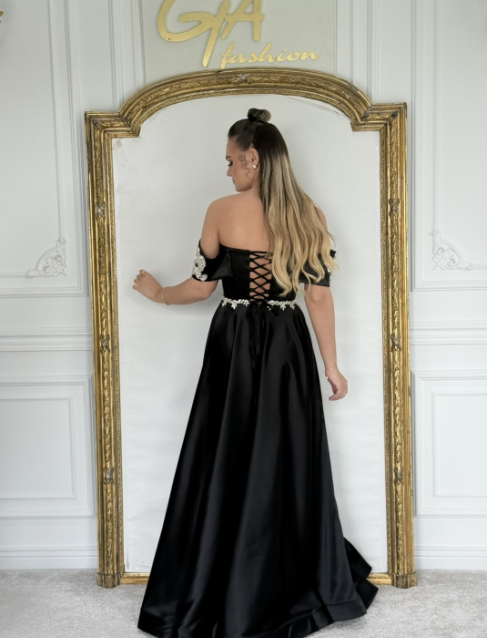 Rochie Julissa SILVER BLACK [5]