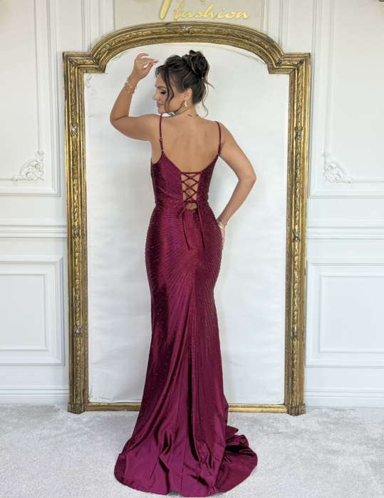 Rochie Karelli Bordo [5]