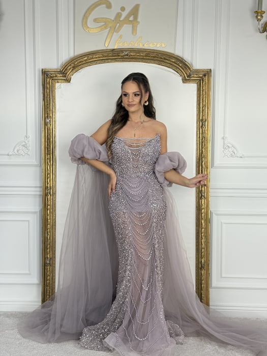 Rochie Karinea cu trenă detașabilă [5]