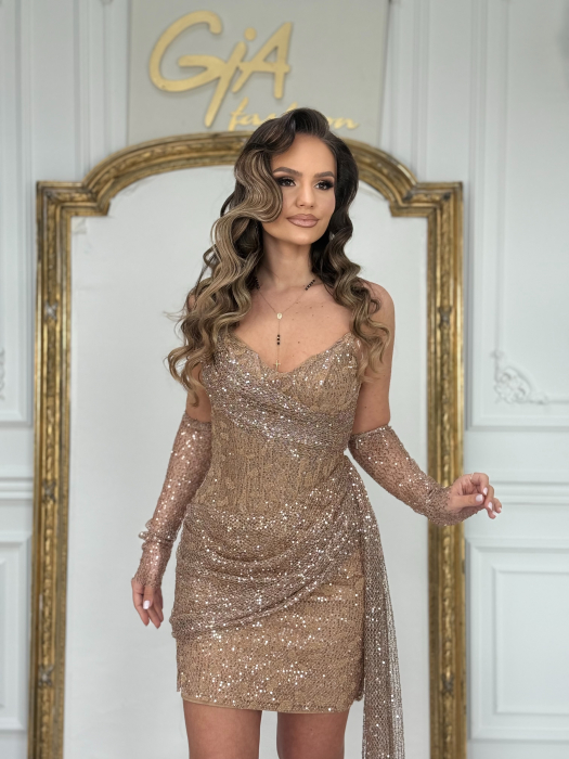 Rochie Kazella Gold [4]