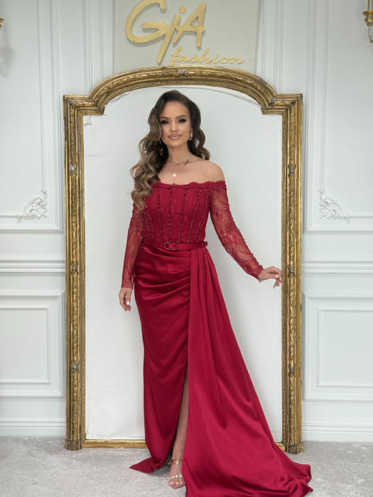 Rochie Kerenia Bordo [3]