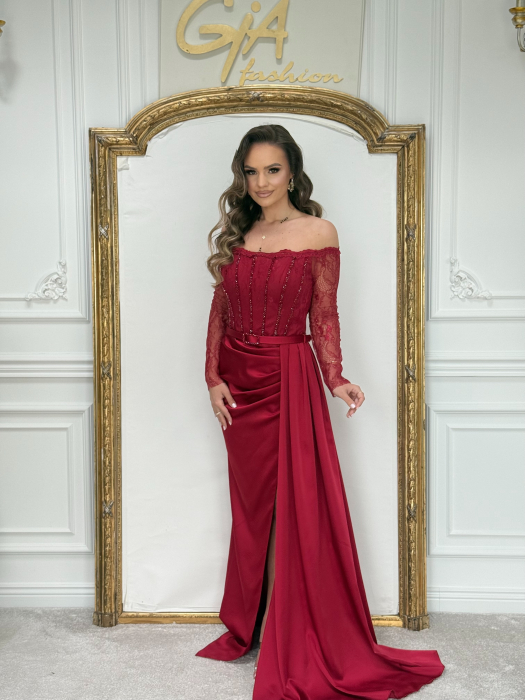 Rochie Kerenia Bordo [7]