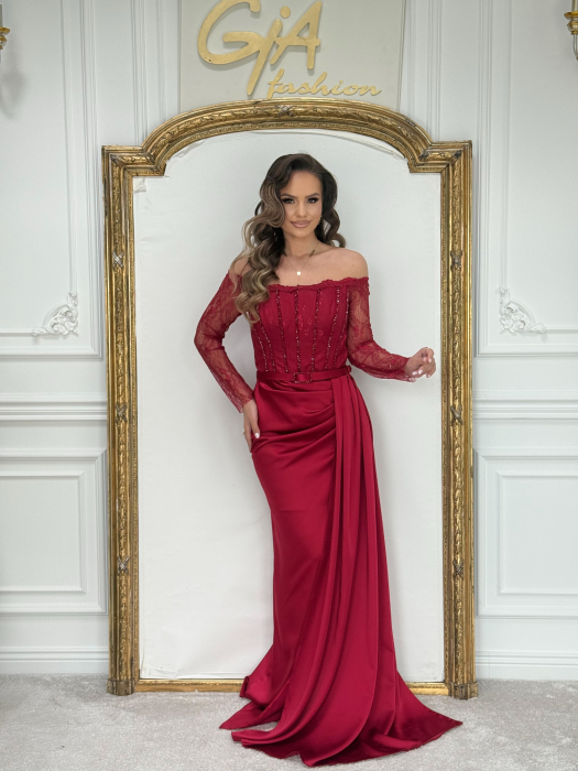 Rochie Kerenia Bordo [4]