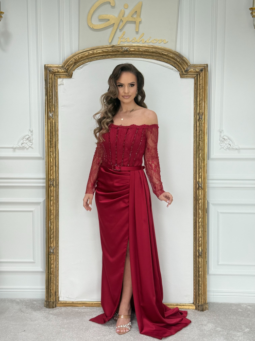 Rochie Kerenia Bordo [8]