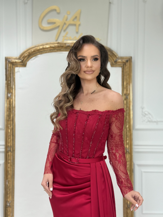 Rochie Kerenia Bordo [5]