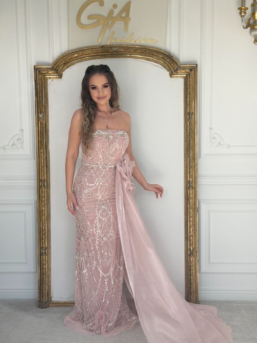 Rochie Lamellia Pink [5]